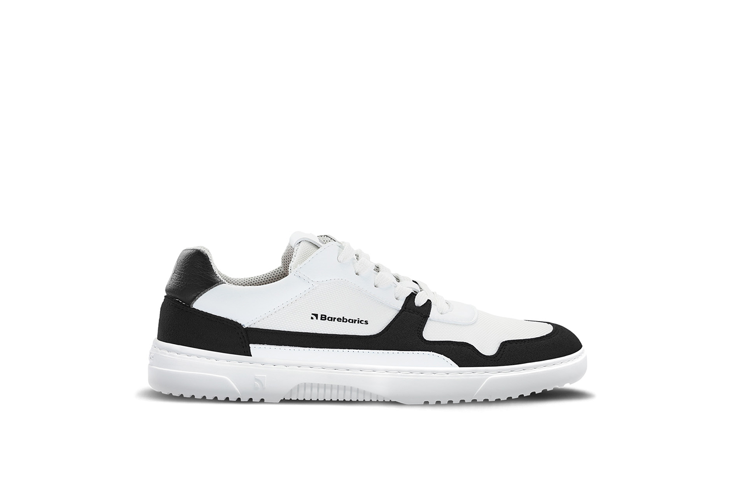 Barefoot Sneakers Barebarics - Zing - White & Black Vegan