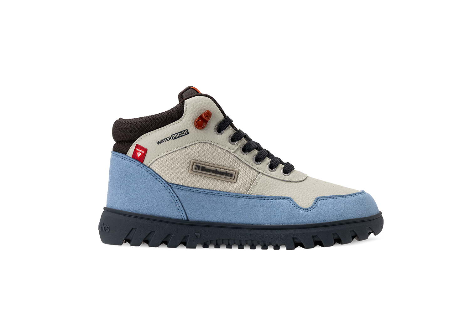 Winter Barefoot Boots Barebarics UrbanEdge - Light Blue & Sand